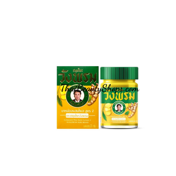 Wangprom Herbal Balm Yellow – Traditional Thai Aromatic Balm | Pack of 3 × 50g