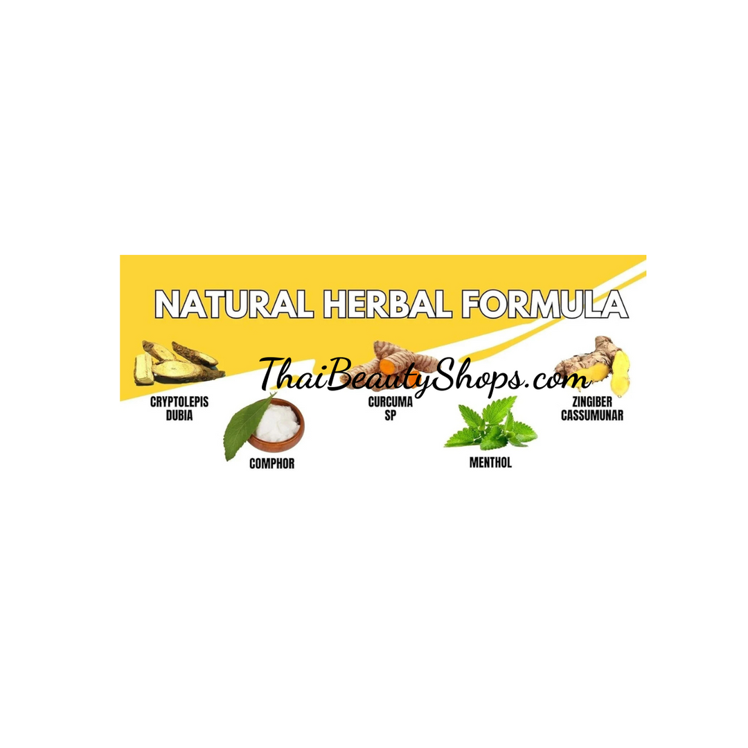 Wangprom Herbal Balm Yellow – Traditional Thai Aromatic Balm | Pack of 3 × 50g
