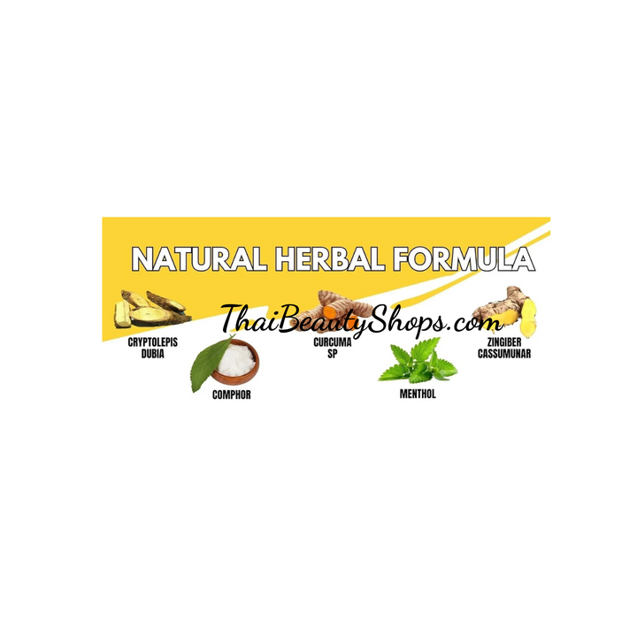 Wangprom Herbal Balm Yellow – Traditional Thai Aromatic Balm | Pack of 3 × 50g