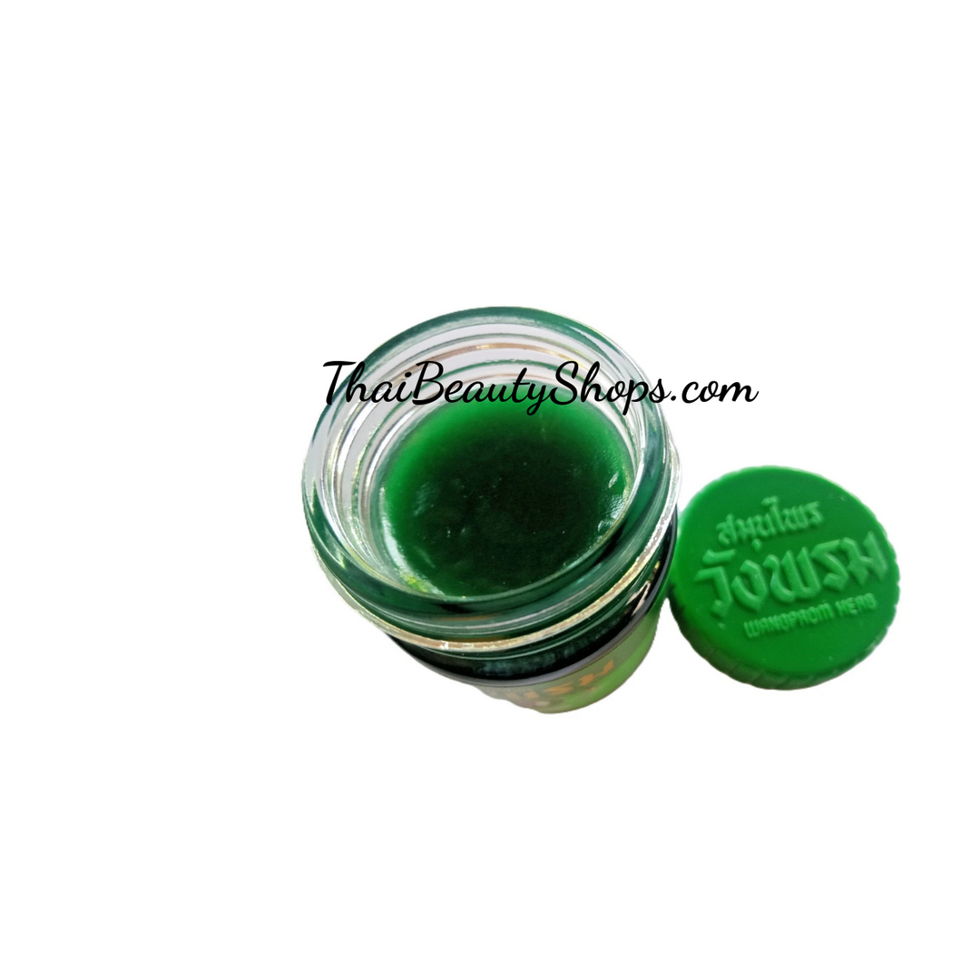 Wangprom Herbal Balm Green – Traditional Thai Cooling Aromatic Balm | Pack of 3 × 50g