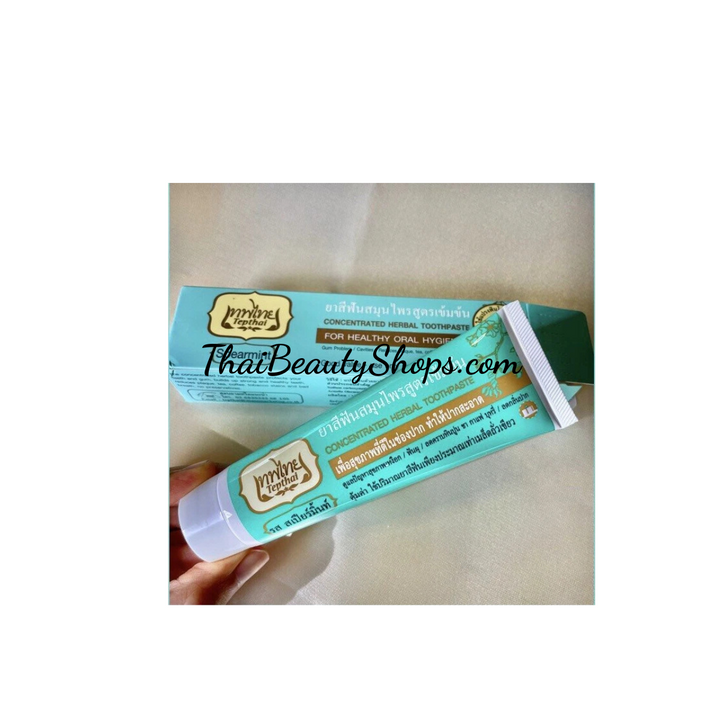 Tepthai Herbal Toothpaste – Original Thai Herbal Formula for Fresh Breath | 70g × 2 Pack