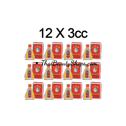 Siang Pure Oil Formula 1 – Traditional Thai Herbal Aromatic Oil | 12 × 3cc Bottles