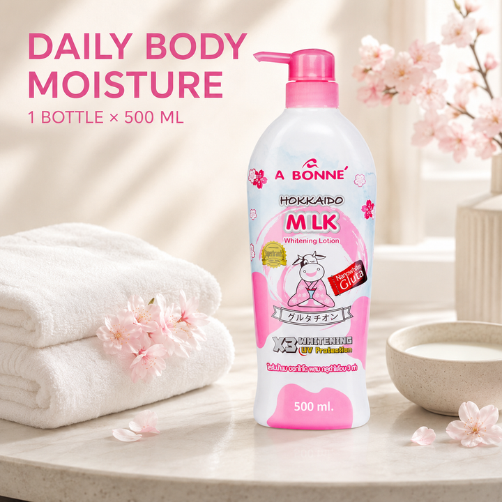 A BONNE Hokkaido Milk Body Lotion with milk-inspired ingredients
