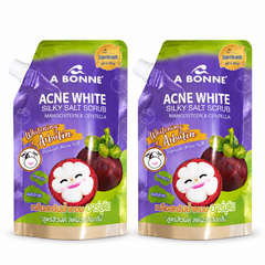 A BONNE Mangosteen & Centella Silky Salt Scrub — Pack of 2 × 350 g — 2 identical units, white background