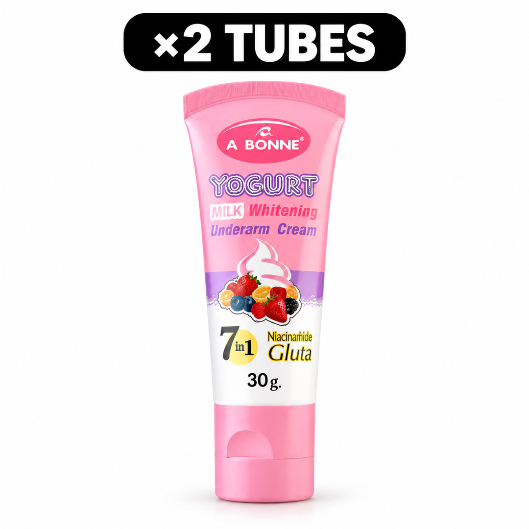 Single product view of A BONNE Yogurt Milk Underarm Cream, with ×2 TUBES quantity badge