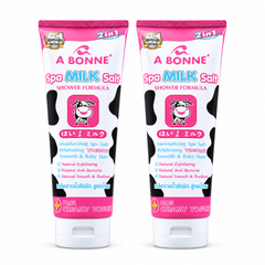 A BONNE Spa Milk Salt Plus Creamy Yogurt — Pack of 2 × 350 g — 2 identical units, white background