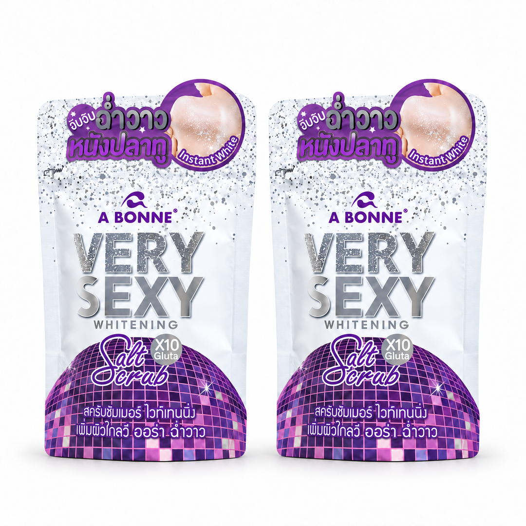 A BONNE Very Sexy Salt Scrub X10 Gluta — Pack of 2 × 120 g — 2 identical units, white background
