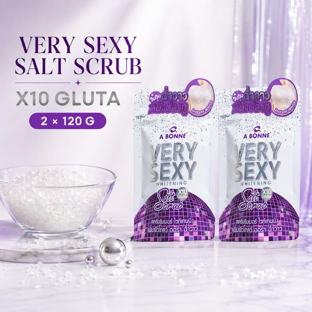 A BONNE Very Sexy Salt Scrub twin pack with spa salt crystals