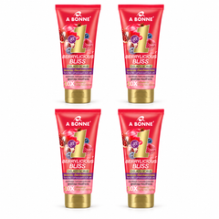 A BONNE Gelato Scrub Berrylicious Bliss — 4 × 300 g — exactly four identical tubes, 300 g per unit, white background