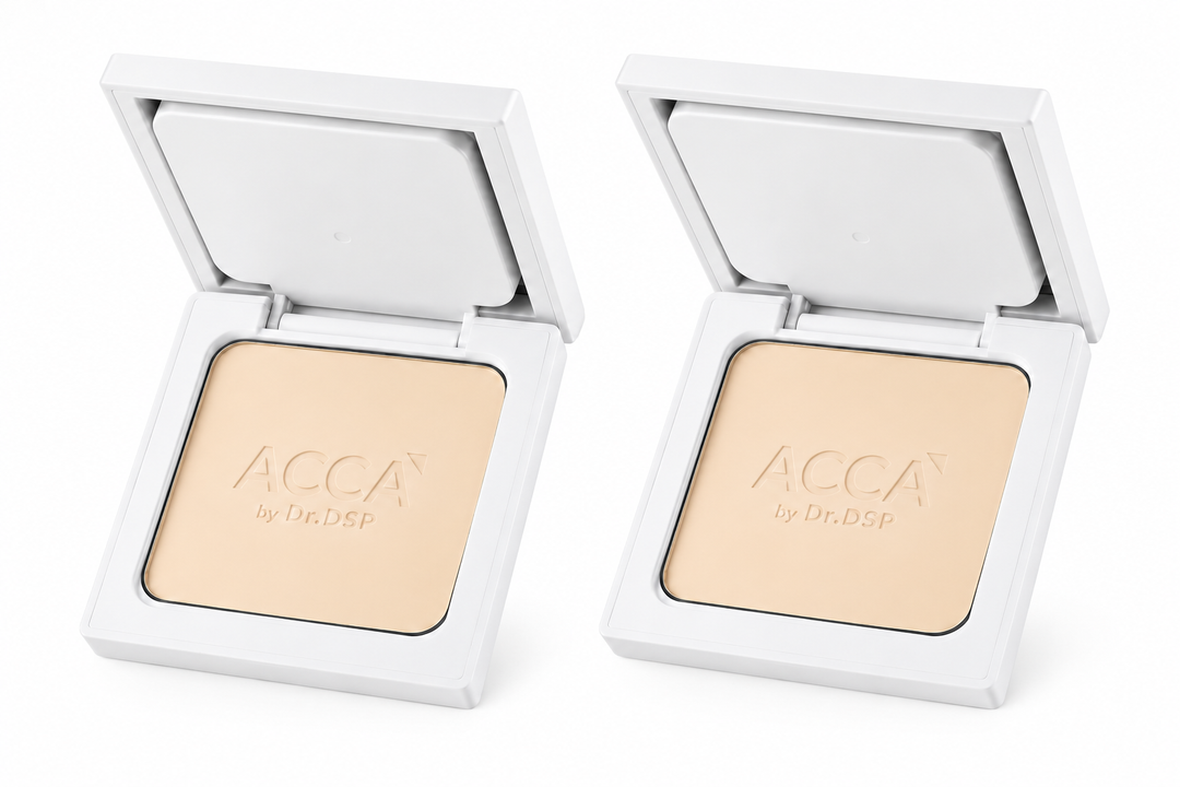 ACCA by Dr.DSP × MOMAY Aminol Pact 0% Talc & Silicone 12 g – 00 Porcelain — Pack of 2 — exactly 2 identical retail units