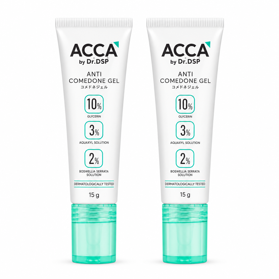 ACCA by Dr.DSP Anti-Comedone Gel 4 g or 15 g — Pack of 2 — exactly 2 identical retail units, 15 g each