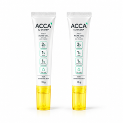 ACCA Anti-Acne Gel 15 g — 2 identical capped tubes on white background