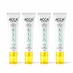 ACCA Anti-Acne Gel 4 g — 4 identical capped tubes on white background