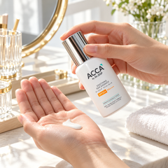 ACCA Soothing Sun Essence SPF50+ PA++++ 40 ml application