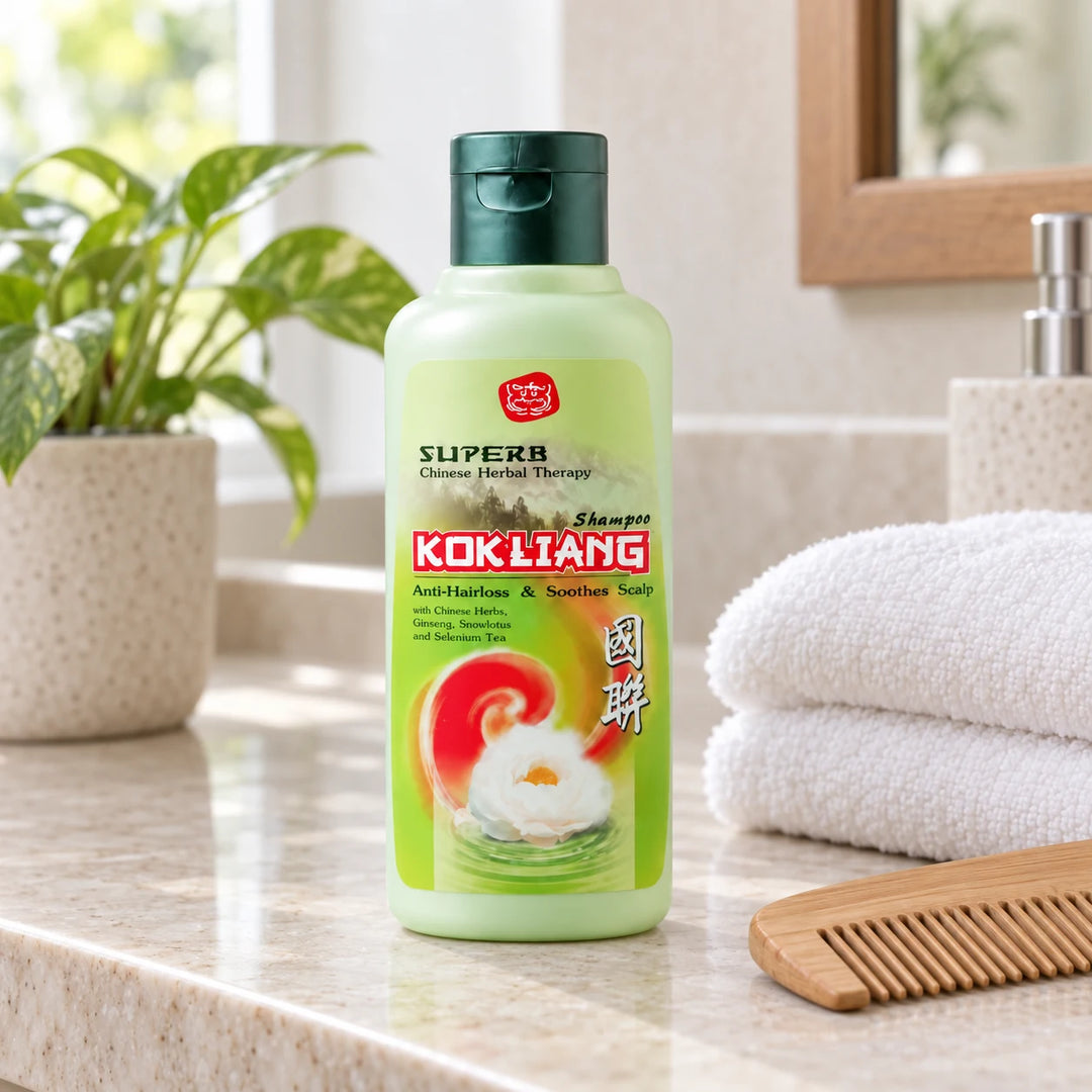 Kokliang Herbal Original Shampoo 200ml – 2 Bottles — lifestyle view