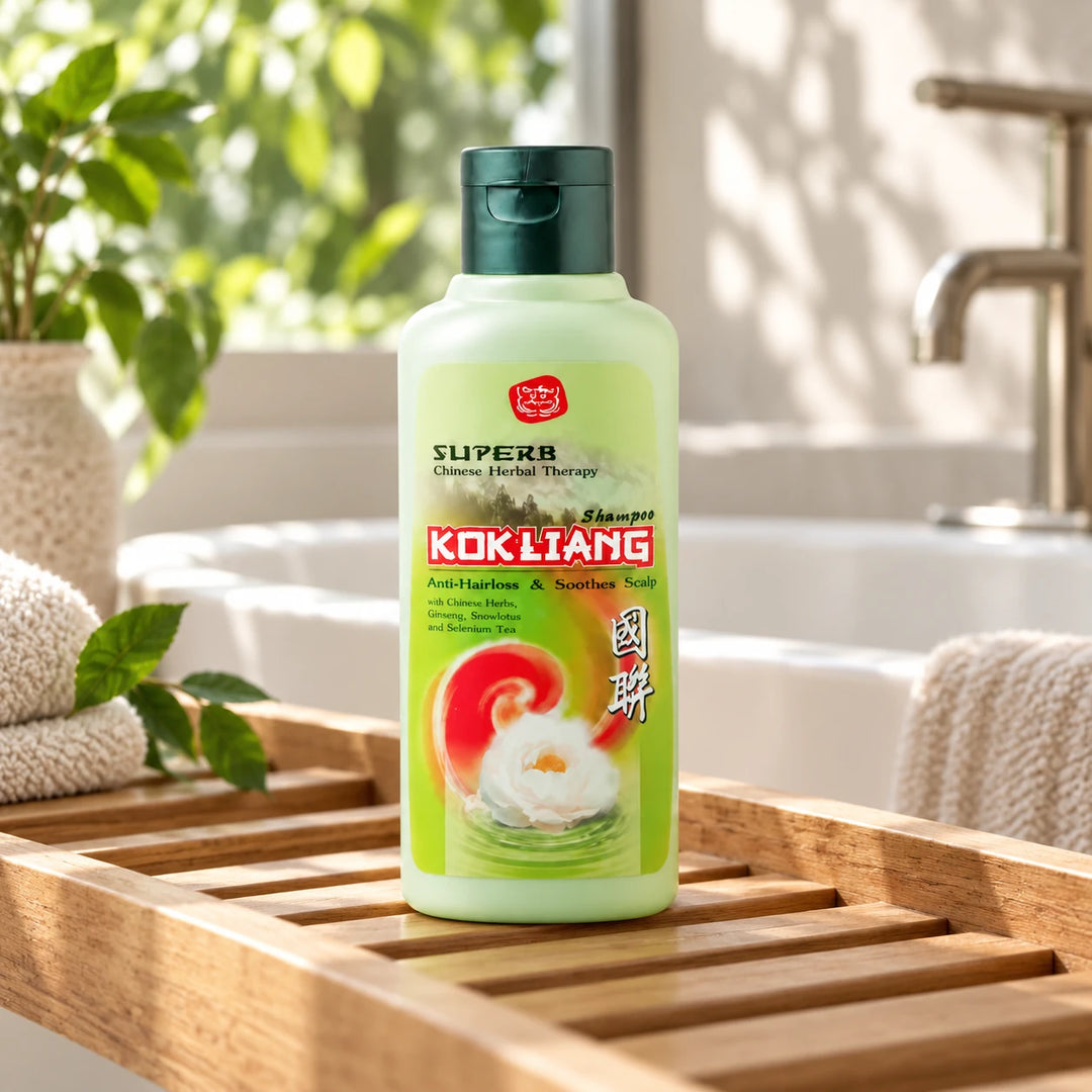 Kokliang Herbal Original Shampoo 200ml – 2 Bottles — lifestyle view