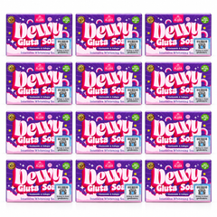 Alada Dewy Gluta Soap — 70 g — pack of 12, exactly 12 individually packaged units shown.