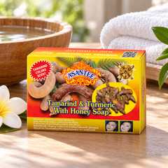 ASANTEE Tamarind & Turmeric With Honey Soap 125 g — single-unit lifestyle view