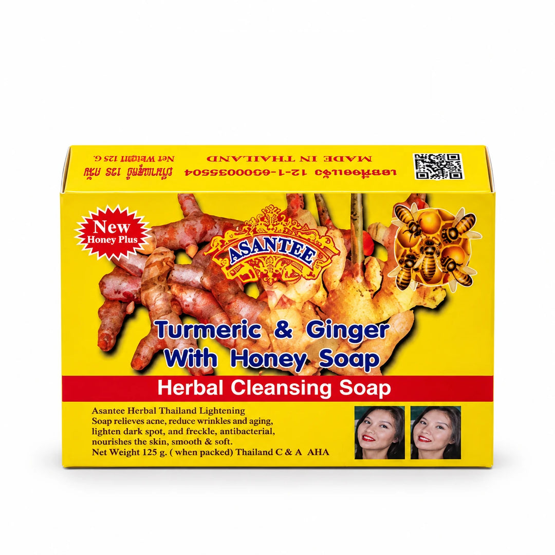 ASANTEE Turmeric and Ginger With Honey Soap 125 g retail box
