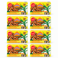 ASANTEE Turmeric & Rice Milk Soap No. 521, pack of 8 × 125 g: exactly 8 closed retail cartons; one 125 g soap bar per carton.