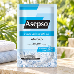 Asepso Soothing Cool Body Wash Refill 400 ml — single-unit lifestyle view