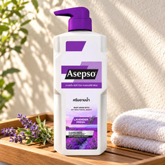 Asepso Lavender Fresh Body Wash 450 ml — single-unit lifestyle view