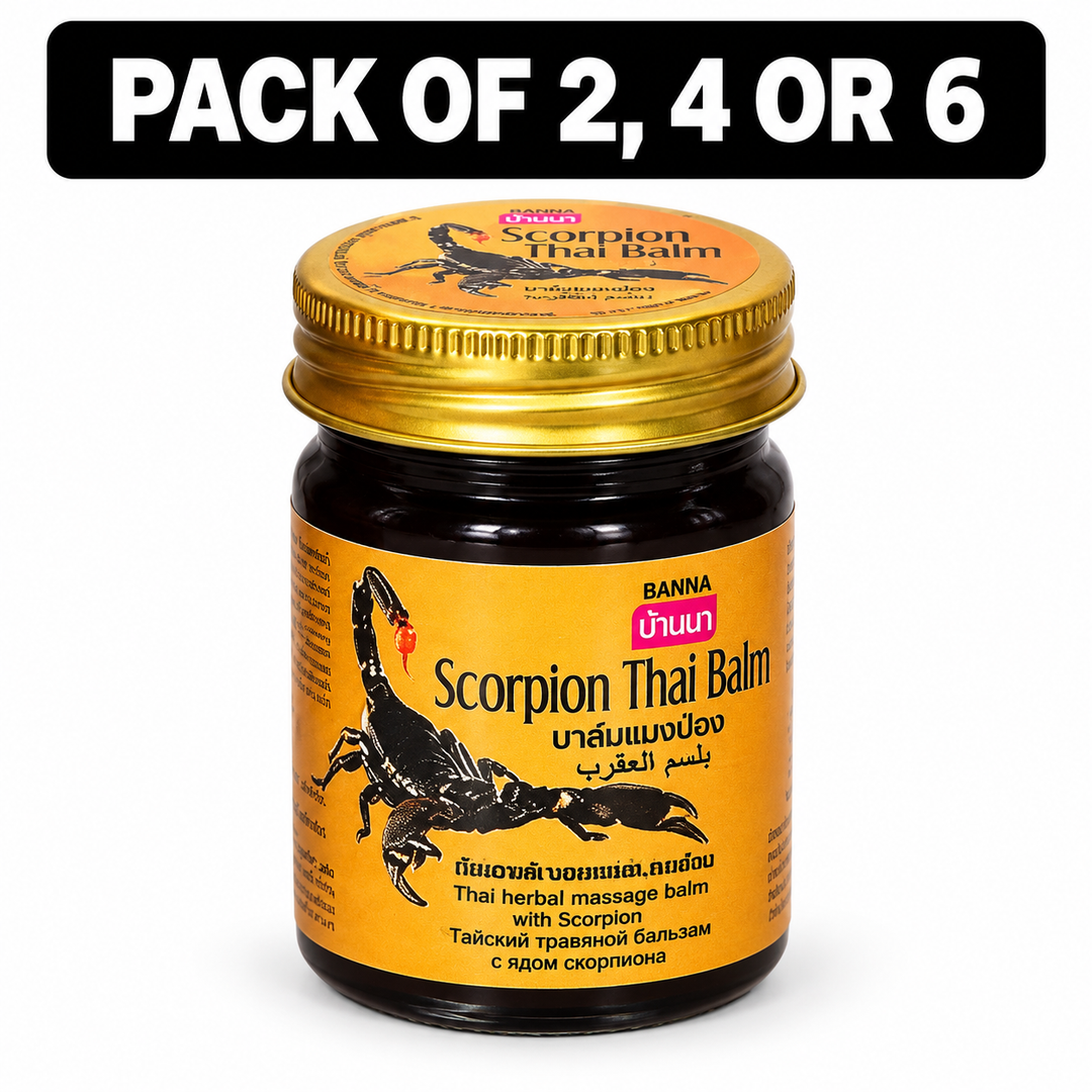 Banna Scorpion Thai Balm 50g – packs of 2, 4 or 6