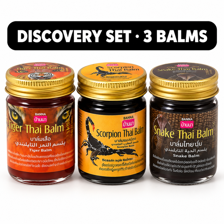 Banna Thai Balm Discovery Set – Tiger, Snake and Scorpion