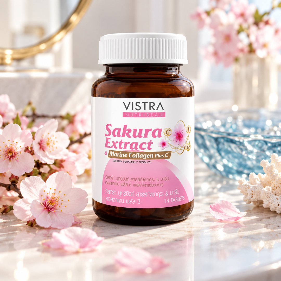 VISTRA VISTRA NUTRIBEAU Sakura Extract & Marine Collagen Plus C - lifestyle image 1