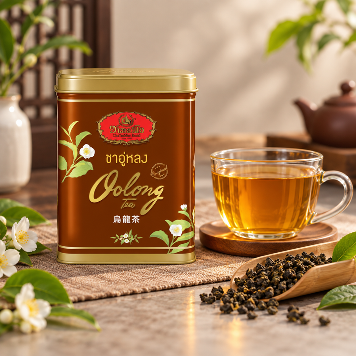 ChaTraMue Oolong Tea – 20 Sachets Metal Tin lifestyle