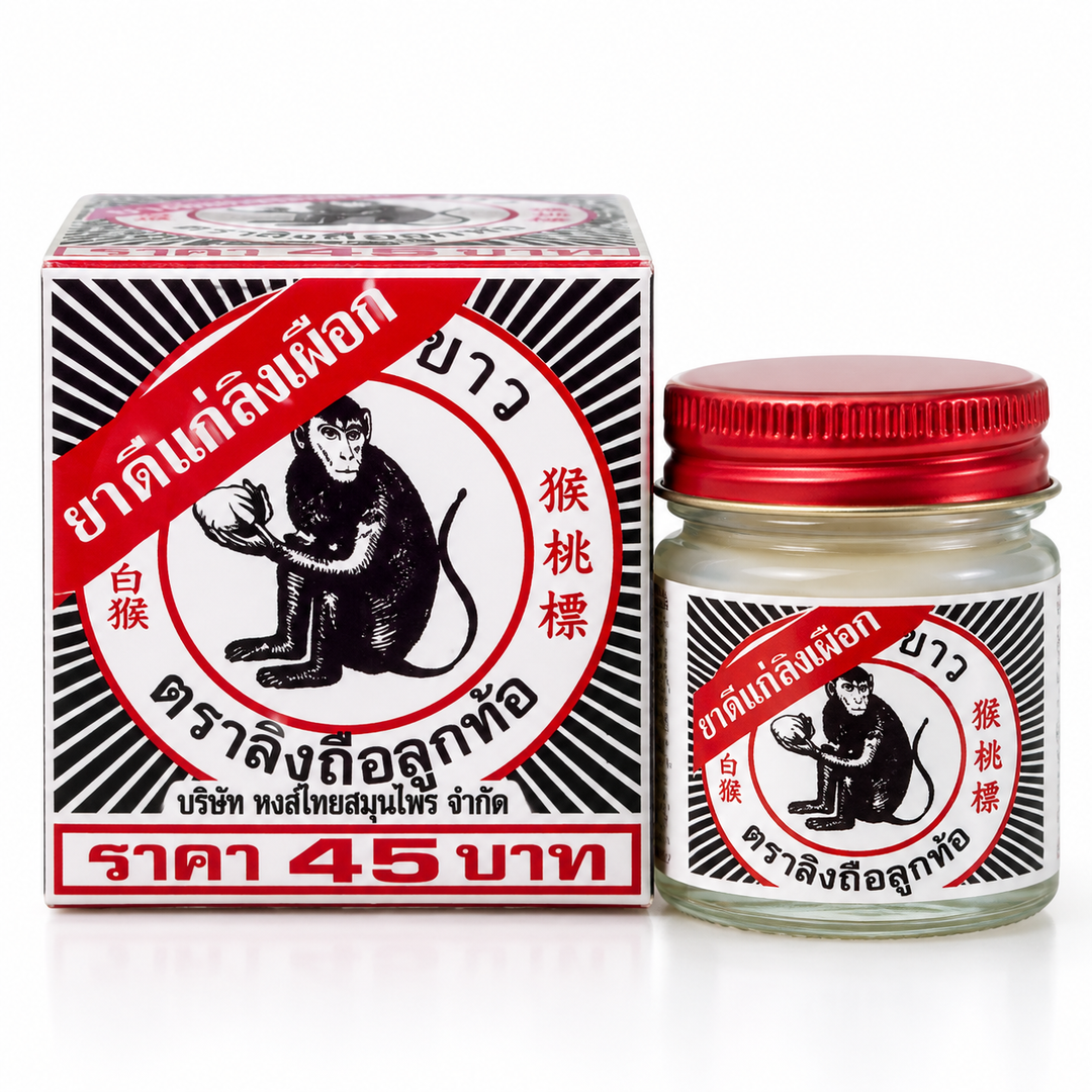 White Monkey Holding Peach Balm 18g product detail