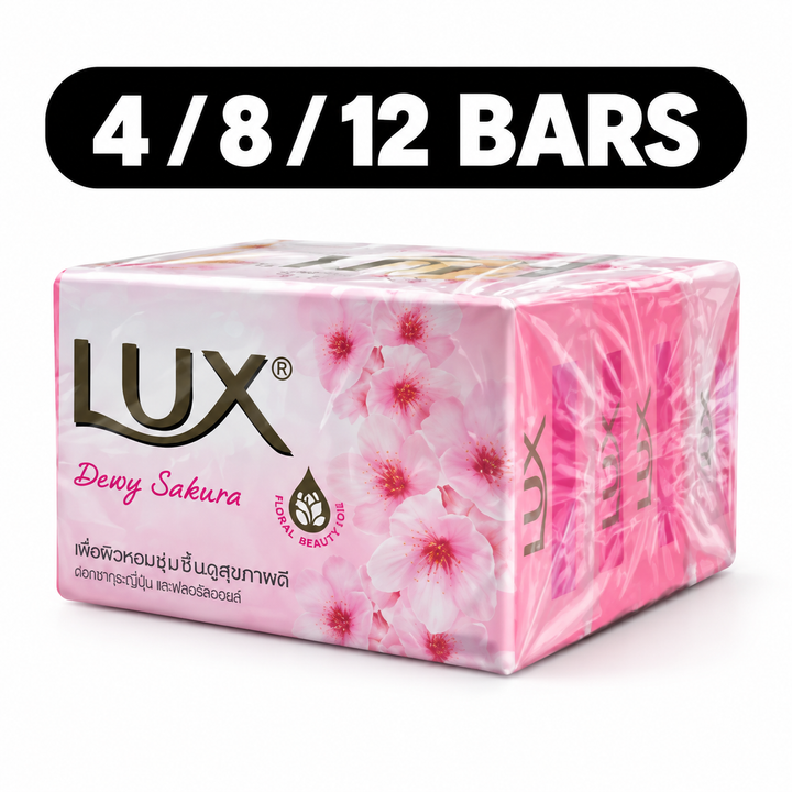 LUX Dewy Sakura Bar Soap 70g bundle options