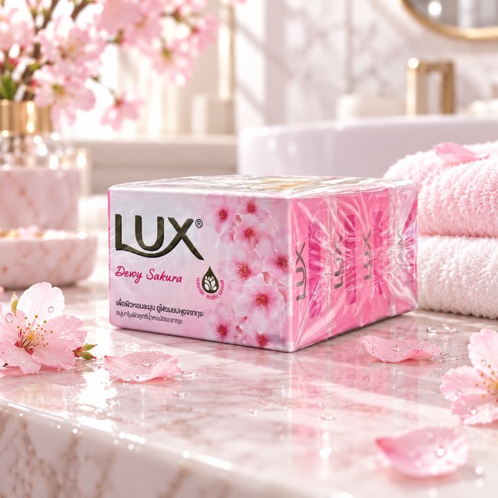 LUX Dewy Sakura Bar Soap 70g lifestyle