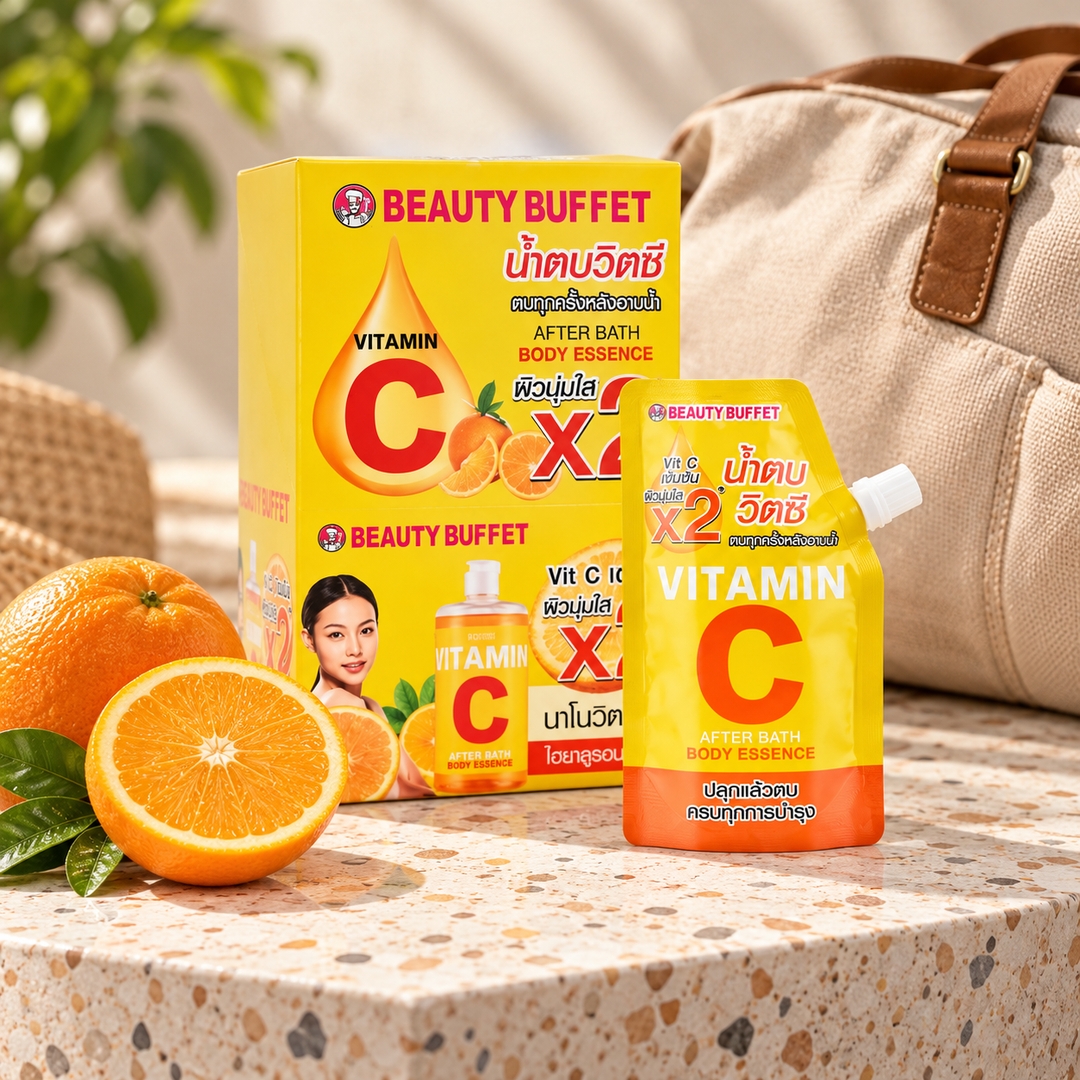 Beauty Buffet Vitamin C After Bath Body Essence – 6 × 50 ml — retail product reference