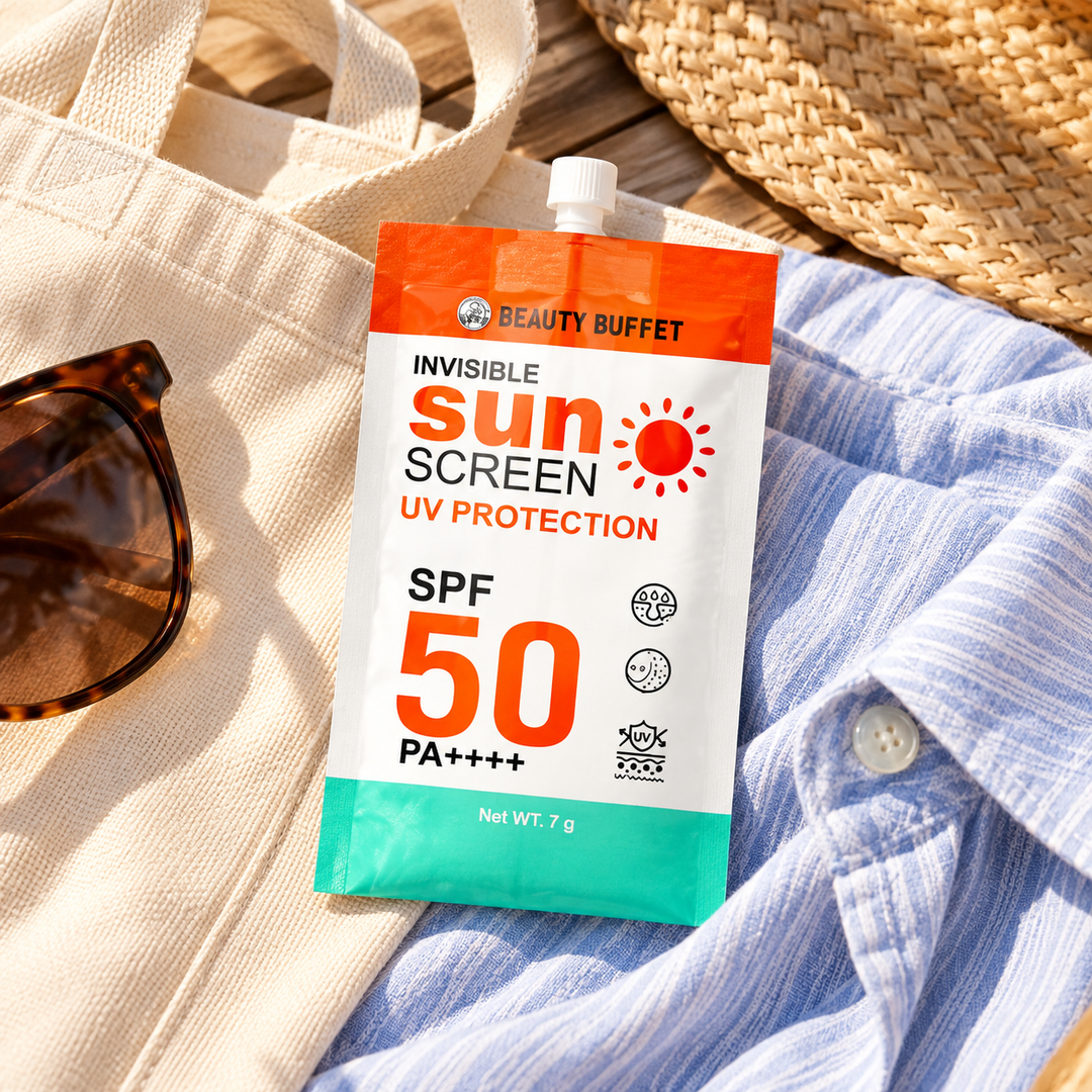 Beauty Buffet Invisible Sunscreen UV Protection SPF 50 PA++++ – 7 g — retail product reference