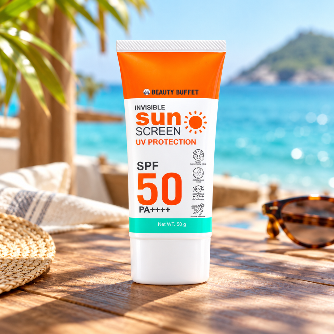 Beauty Buffet Invisible Sunscreen UV Protection SPF 50 PA++++ – 50 g — retail product reference