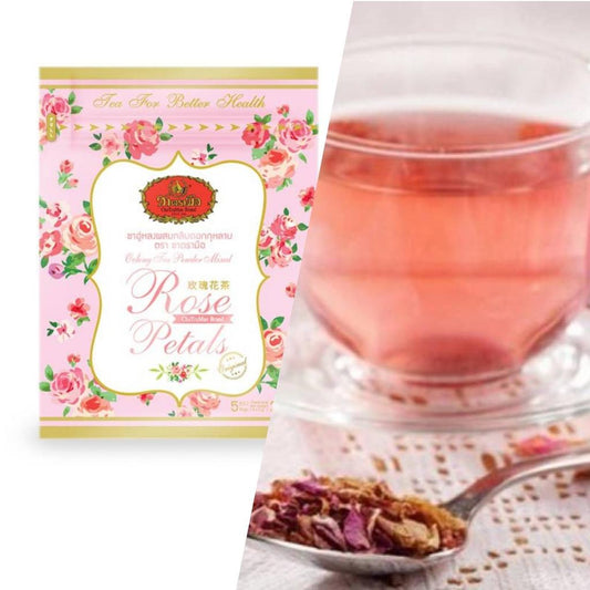 Chatramue Rose Petals Tea – 50 Teabags x 2 Boxes – Premium Thai Herbal Floral Tea