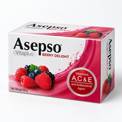 Asepso Vitaplus Berry Delight antibacterial soap