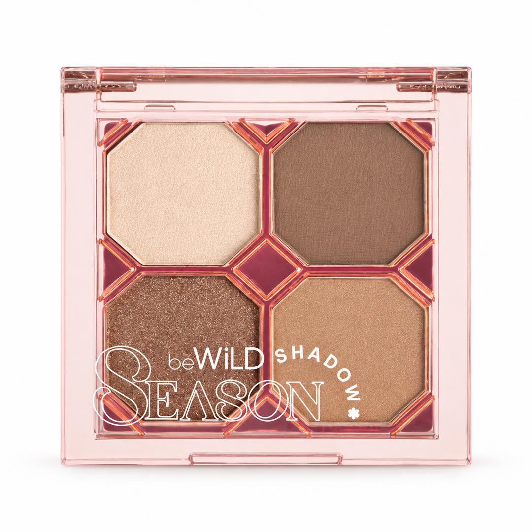 beWiLD Season Shadow 4-Pan Eyeshadow Palette, representative retail palette (4.8 g). See title for offer quantity.