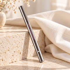 beWiLD Ultimate Brow, shade 01 Midnight Brown, on a sunlit beauty vanity