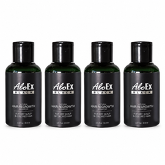 AloEx black shampoo30; 4 retail units sold, 4 physical containers shown