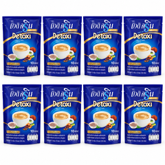 Beauti Srin Plus De-toxi Fiber Instant Coffee — 8 Packs | 10 × 12 g Sachets Each – 8 complete retail units