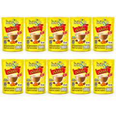 Beauti Srin Sure Instant Coffee with Turmeric — 10 Packs | 12 × 14 g Sachets Each – 10 complete retail units