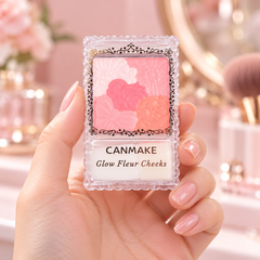CANMAKE Glow Fleur Cheeks — product lifestyle photograph