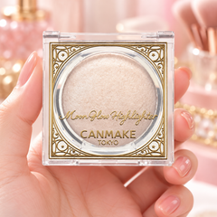 CANMAKE Moon Glow Highlighter — product lifestyle photograph