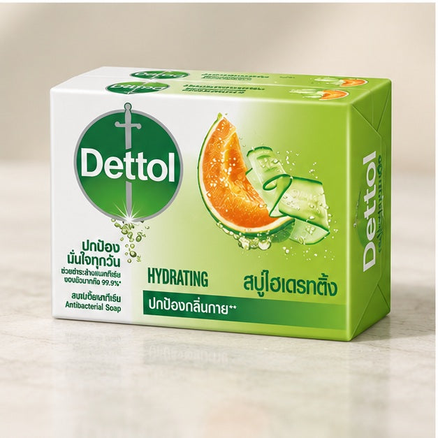 Dettol Hydrating soap packaging detail
