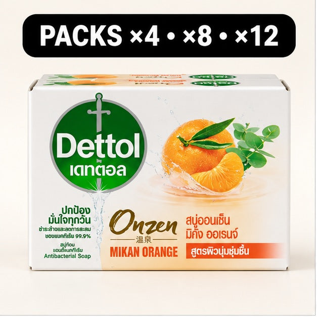 Dettol Onzen Mikan Orange antibacterial soap 60 g