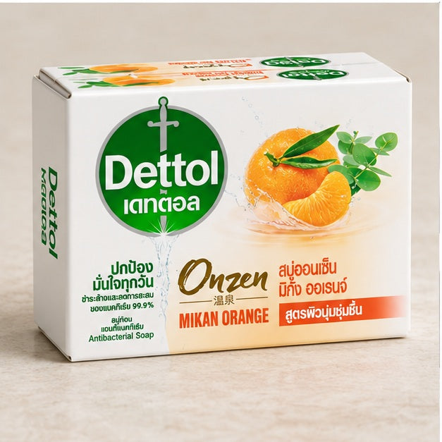 Dettol Onzen Mikan Orange soap detail