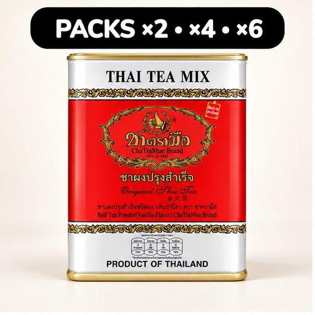 ChaTraMue Original Thai Tea tin with 50 sachets