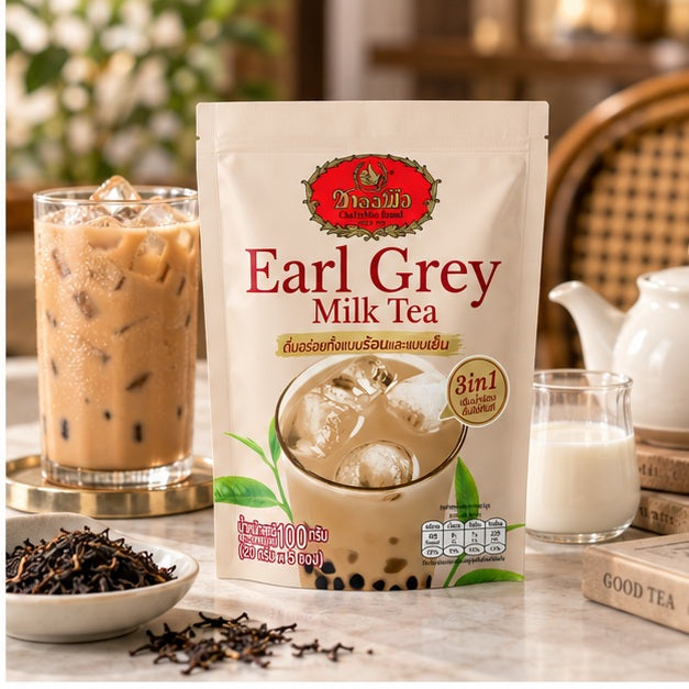 ChaTraMue Earl Grey Milk Tea served iced